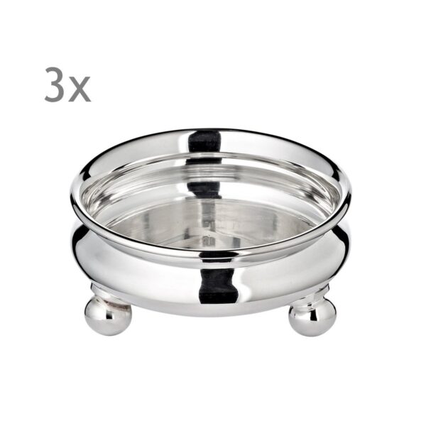 EDZARD set od 3 zdjelice za grickalice – posrebrene