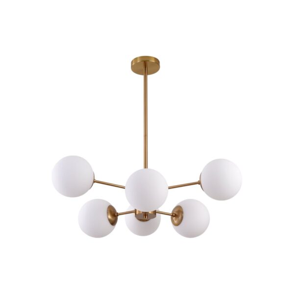 Viseća lampa Gina White Gold – 6 izvora svjetla