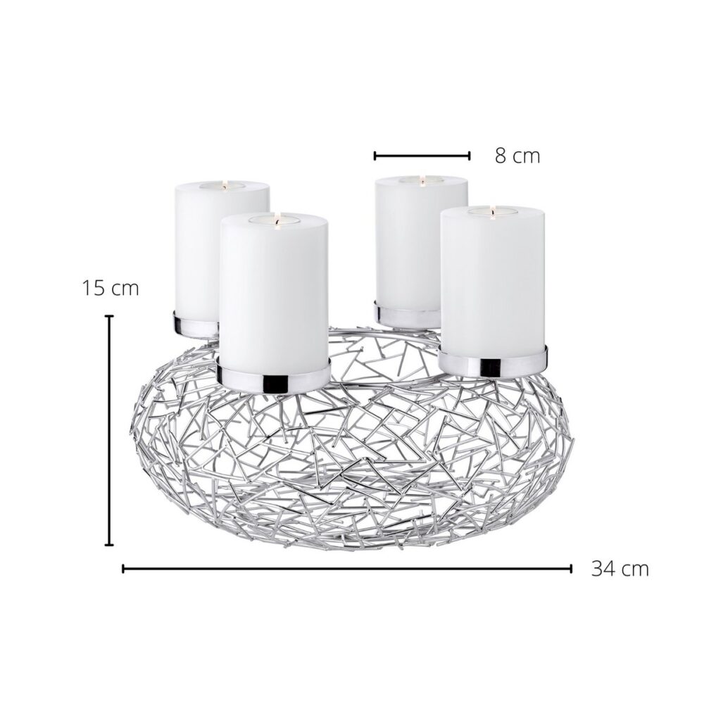 EDZARD Adventski vijenac Milano | 34cm - Slika 6