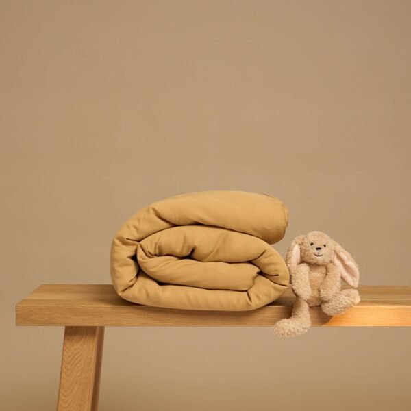 Dječja tencel™ Twill navlaka za poplun – oker žuta ☀️