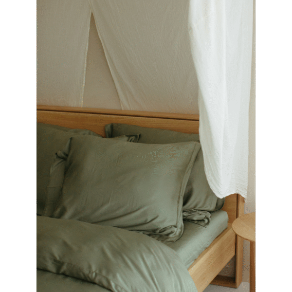 100 % Eko bambusova jastučnica – maslinasto zelena