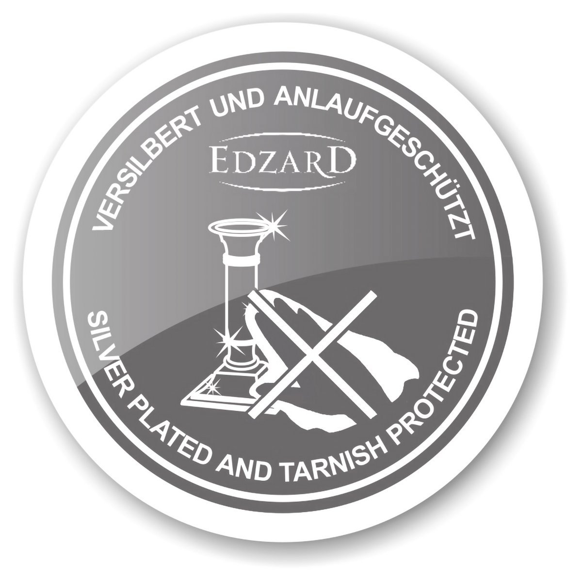 EDZARD candle holder Regina, 3-flame, height 36 cm, noble silver-plated, tarnish-resistant - Slika 9