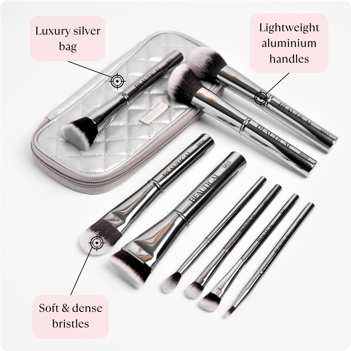 METAL GLAM Brush Set - Slika 3