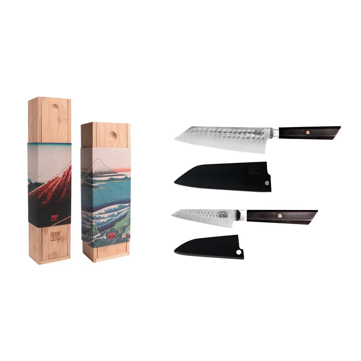Set of knives - The Bunka Starter Set: 2 knives (Bunka Paring knife 90mm + Bunka Santoku 170mm) - Slika 6