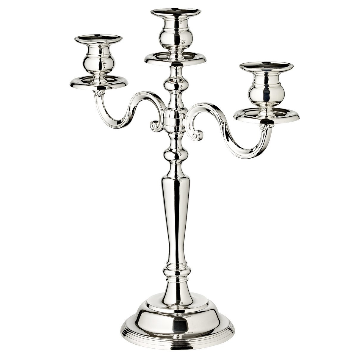 EDZARD candle holder Regina, 3-flame, height 36 cm, noble silver-plated, tarnish-resistant - Slika 2