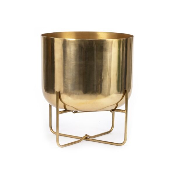 The Brass Planter on Stand - Brass - XL
