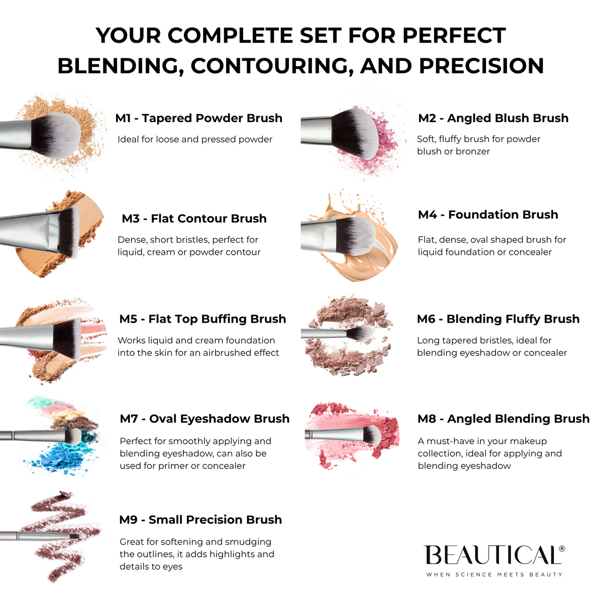 METAL GLAM Brush Set - Slika 4