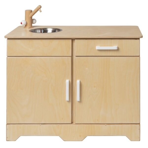 Drvena dječja kuhinja – radna jedinica sa sudoperom – Van Dijk Toys