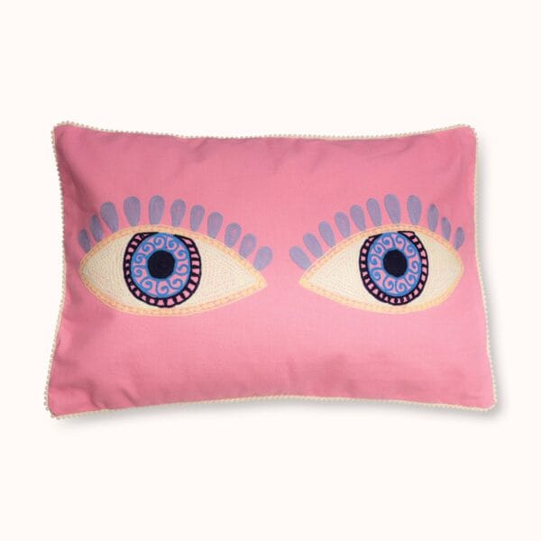 Dekorativna jastučnica – Pink Evil Eyes