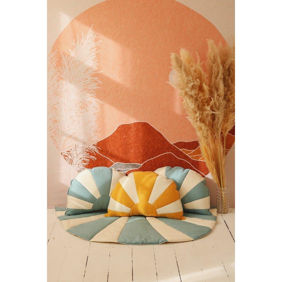 “Waves at the Ocean Beach” Linen Sun Mat - Slika 5