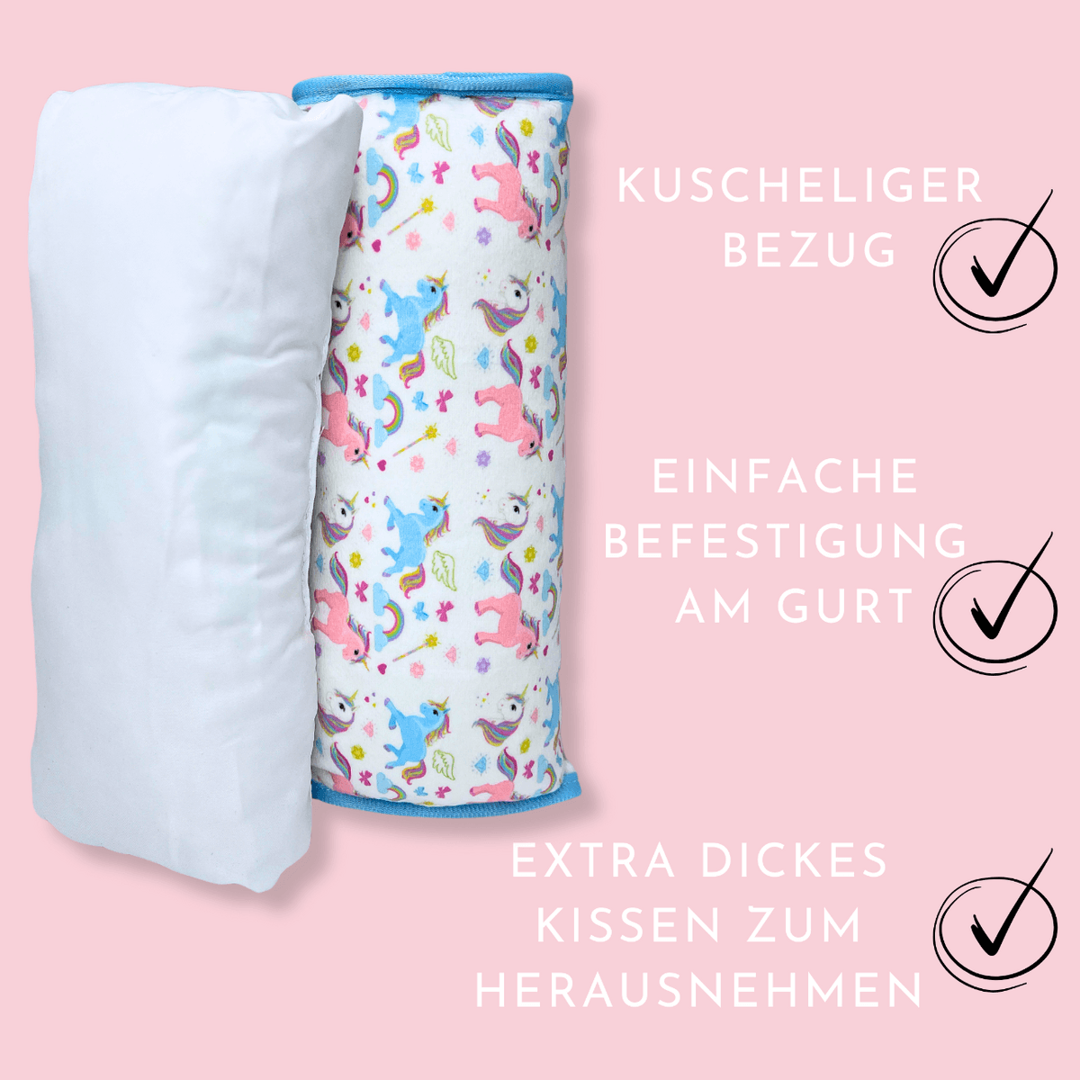 Car sleeping pillow unicorn - Slika 4