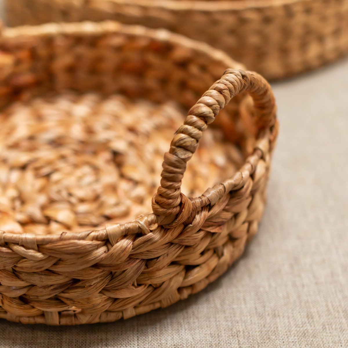Decorative Tray MATAHARI made of Water Hyacinth (3 sizes) - Slika 6