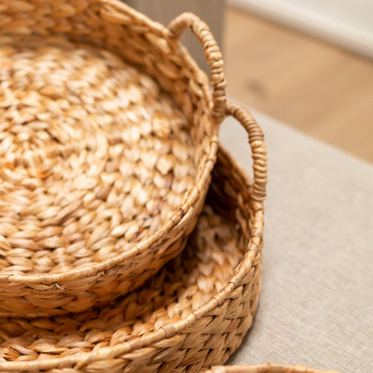 Decorative Tray MATAHARI made of Water Hyacinth (3 sizes) - Slika 5