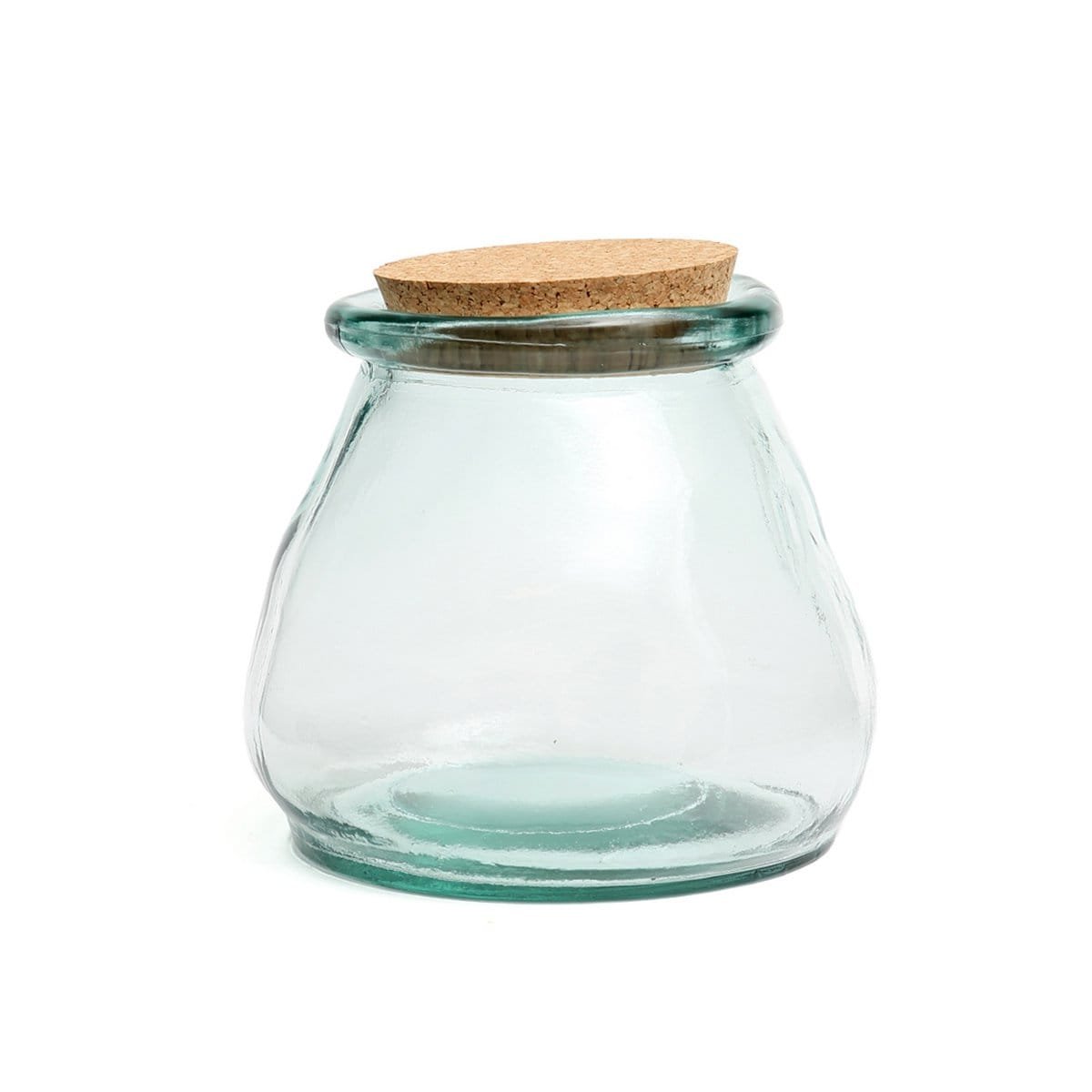 The Belly Glass Pot - Blue - L