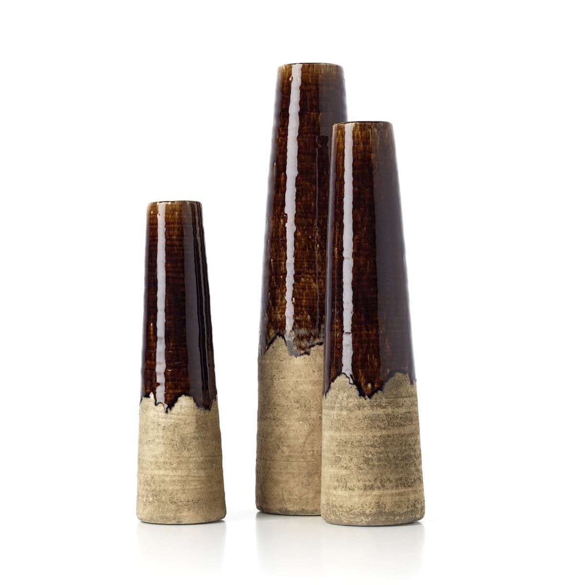 The Amber Cone Vase - Concrete Brown - S - Slika 3