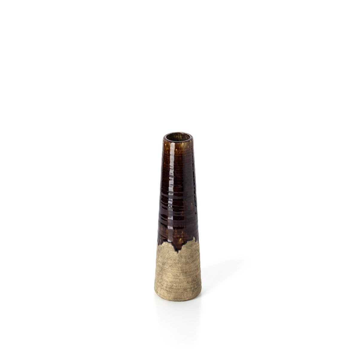 The Amber Cone Vase - Concrete Brown - S - Slika 2