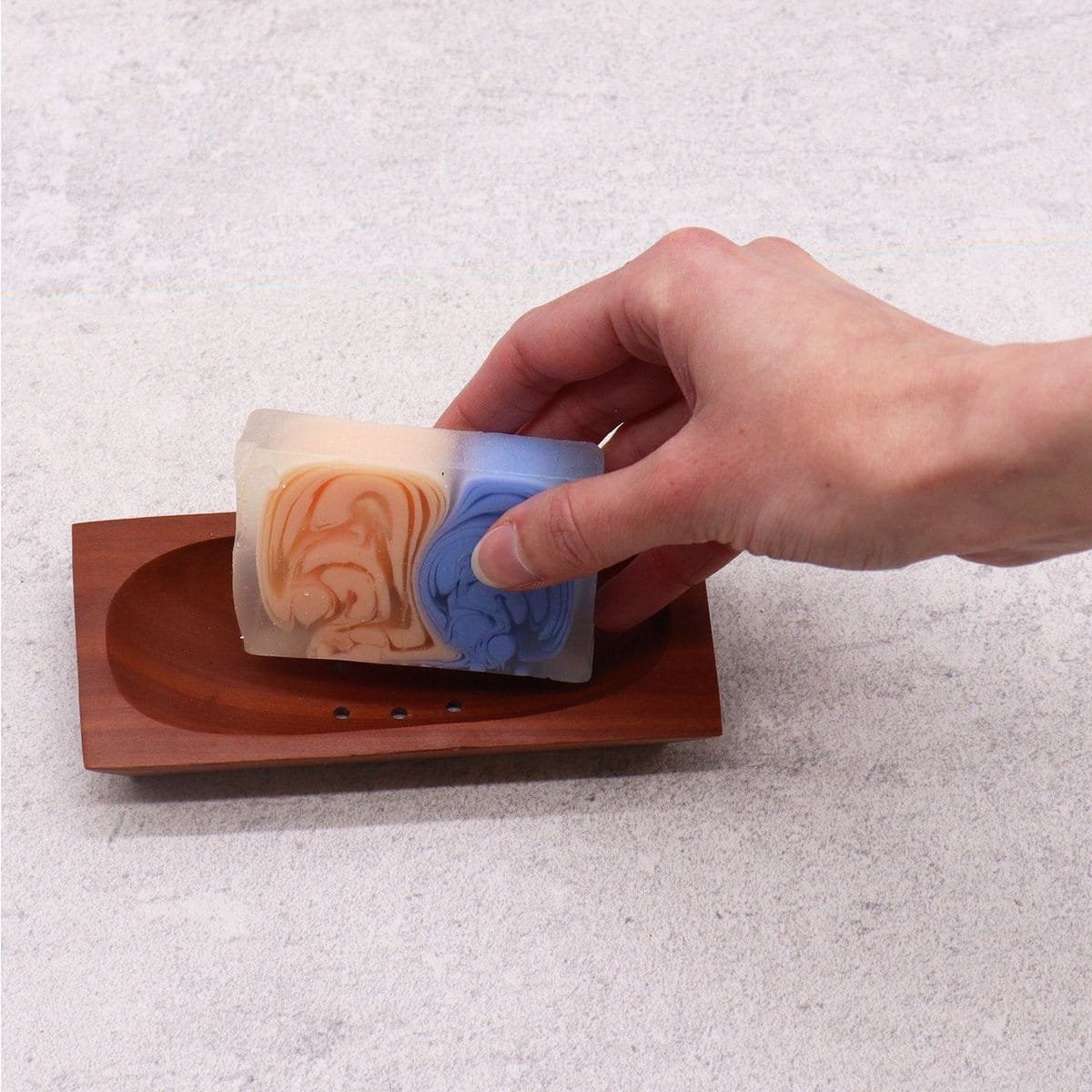green-goose Mahogany Soap Holder Small - Slika 3