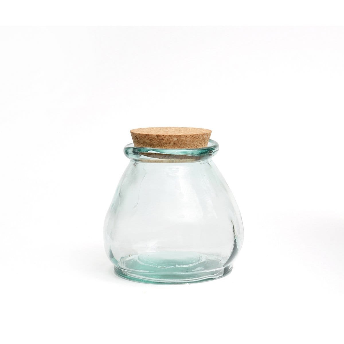 The Belly Glass Pot - Blue - S