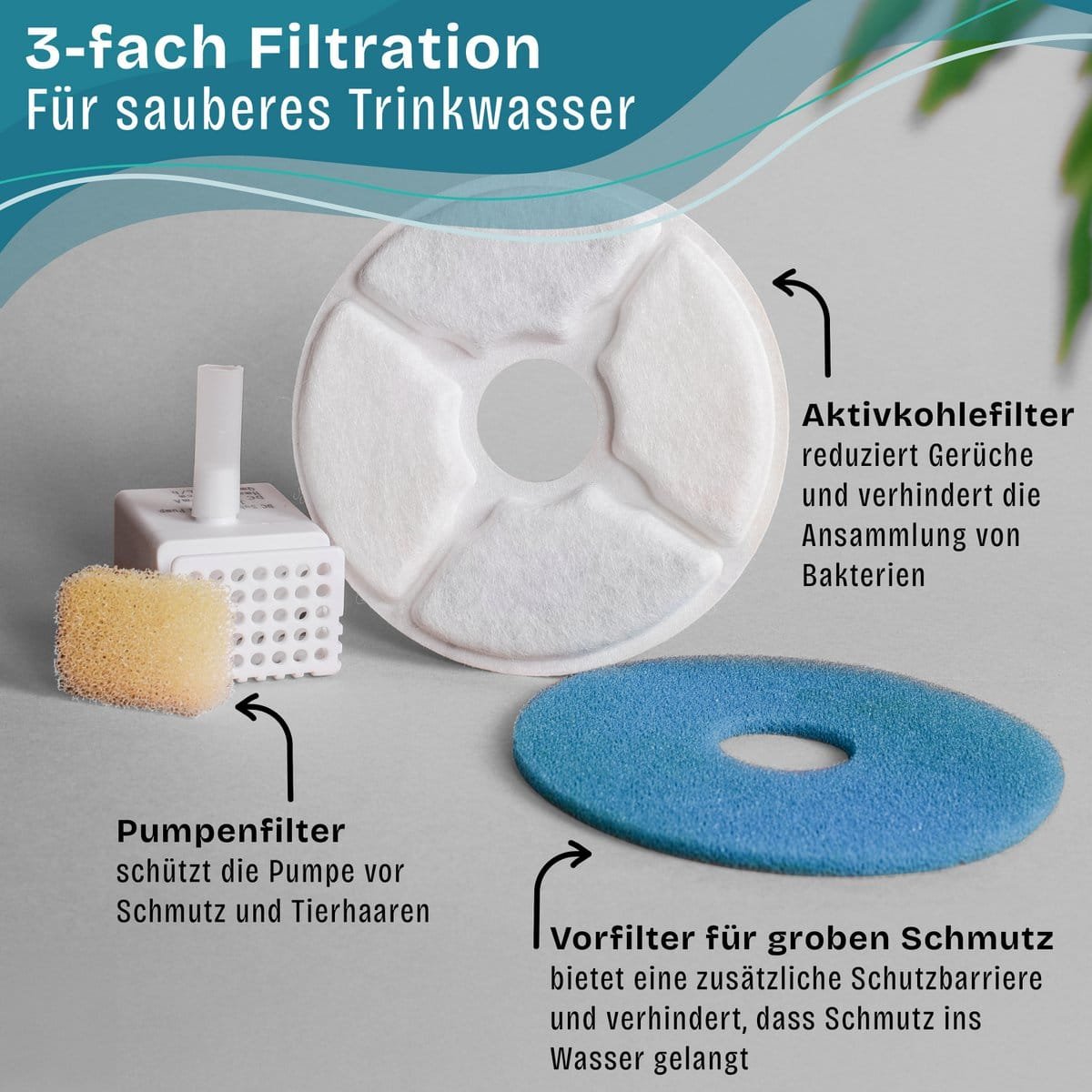 ne & no® ceramic drinking fountain for cats i bamboo base i induction - Slika 4