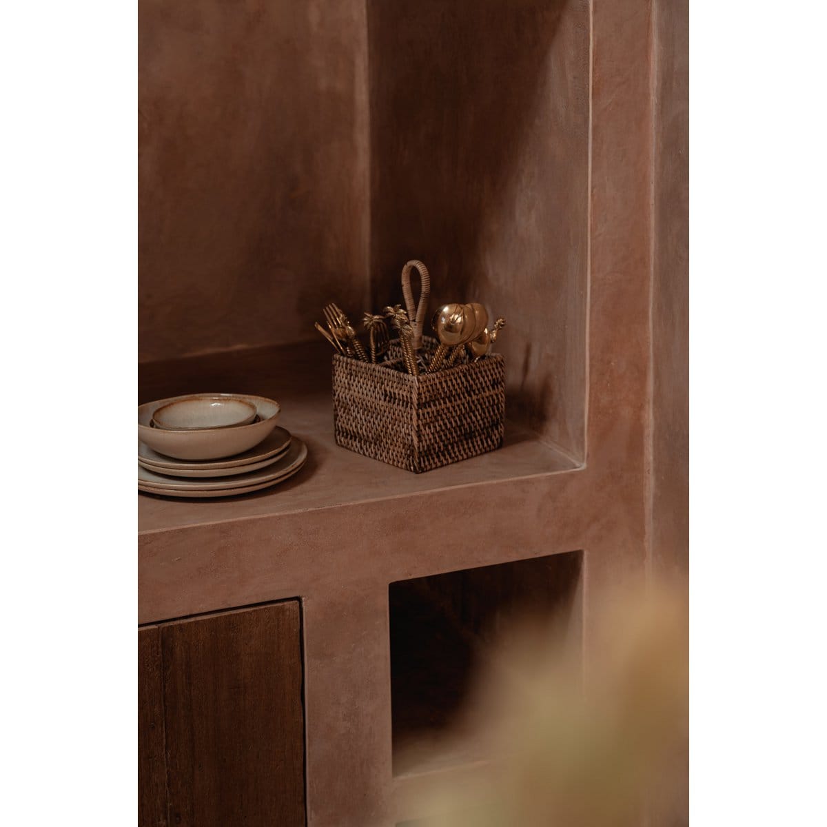 The Rattan Cutlery Caddy N°4 - Natural Brown - Slika 4