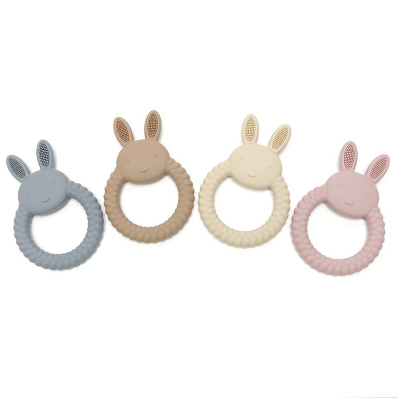 BUNNY | Soft Silicone Teething Toy | Blush - Slika 6
