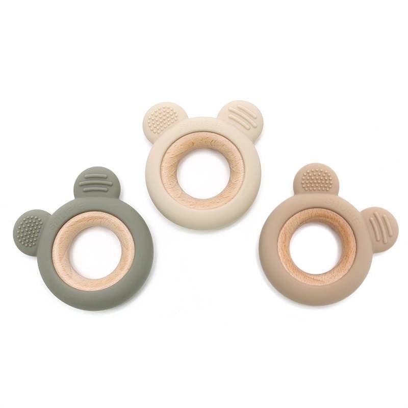 Soft Bear Wood & Silicone Teether | SAGE - Slika 2